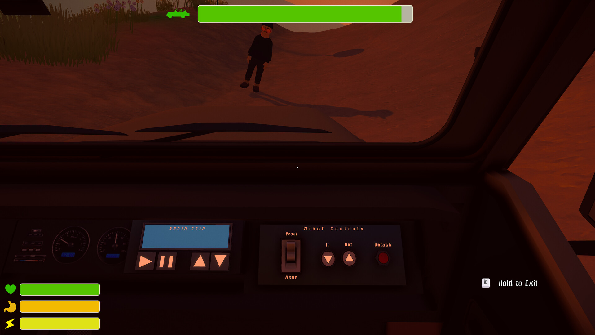 A steep mountain route in Hold My Winch!
